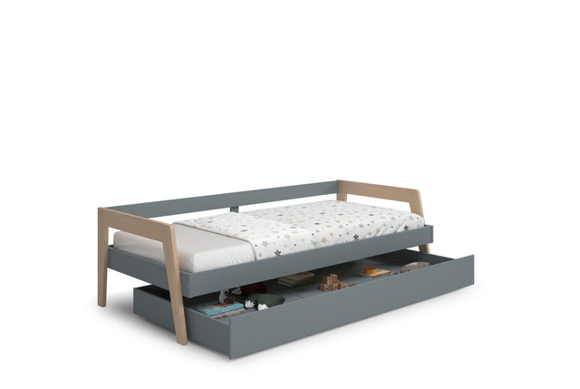 Cama Infantil Doble Carrie 211 Verde Kaki & Pino