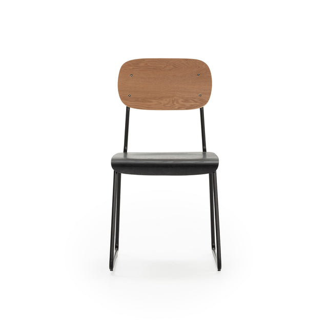 Silla de Comedor Aira Natural & Negro