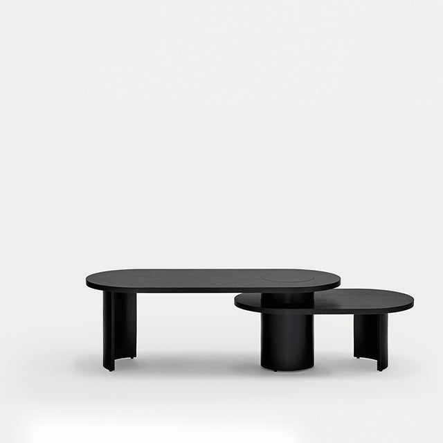 Mesa de Centro Ovalada Nori 95 Negra