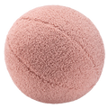 Mueble Cojín Bola de Borreguillo Rosa vista principal de estilo nórdico