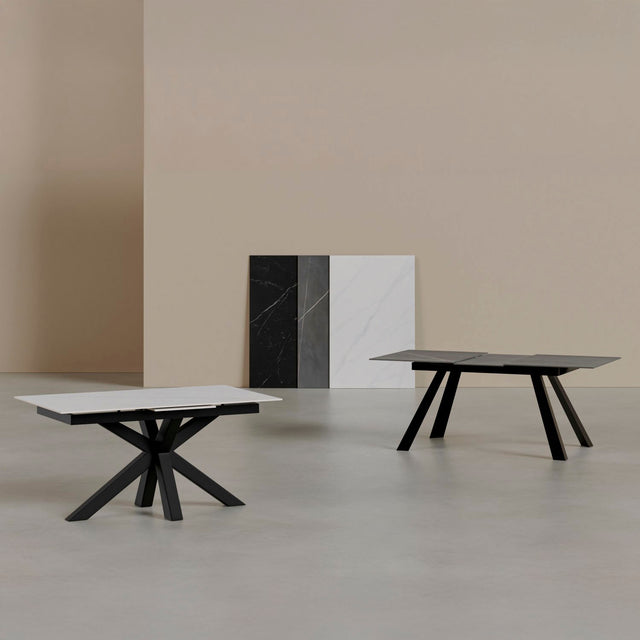 Mesa Lori 160 cm Extensible Sahara/Negro de Somcasa Vlc - imagen 7
