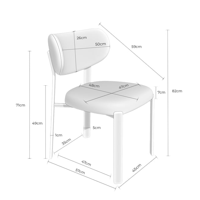 Silla Rumi Beige con Patas de madera | imagen de ambiente | Somcasa Vlc | 00SL125625 | imagen 6