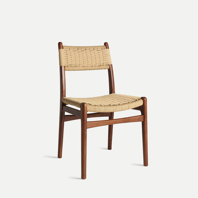 Silla Whel Haya Marrón & Cuerda Natural