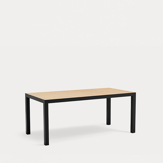 Mesa de Comedor Rectangular Alma 180 Roble & Negro