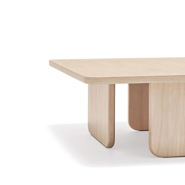 Vista detalle Mesa de Centro Cuadrada Arq 100 cm Beige Teulat Slowdeco